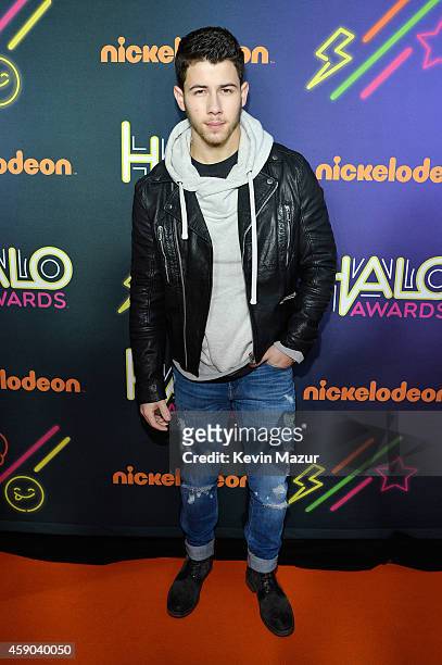 Singer Nick Jonas attends the Sixth Annual Nickelodeon HALO Awards in New York City. The hour-long concert special will premiere Sunday, Nov. 30, at...