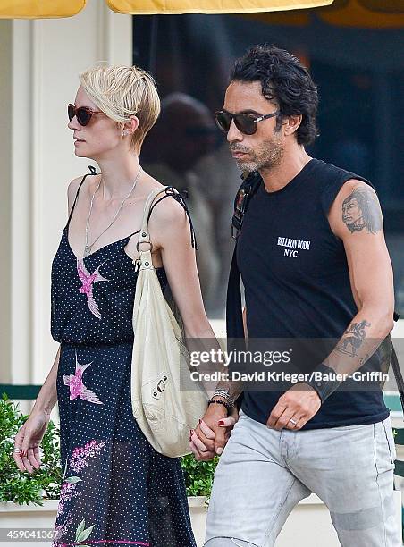 Carlos Leon and Betina Holte are seen in the East Village on July 21, 2013 in New York City.