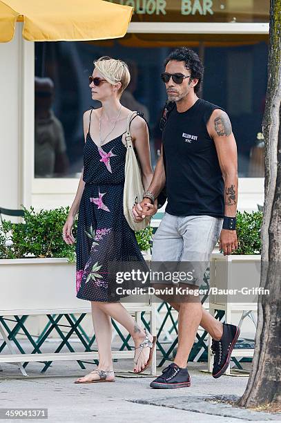 Carlos Leon and Betina Holte are seen in the East Village on July 21, 2013 in New York City.