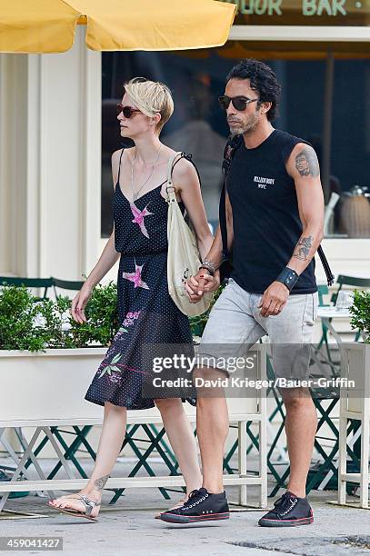 Carlos Leon and Betina Holte are seen in the East Village on July 21, 2013 in New York City.