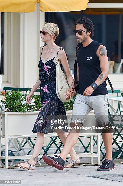 Carlos Leon and Betina Holte are seen in the East Village on July 21, 2013 in New York City.