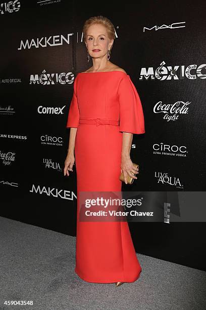 Carolina Herrera attends the Carolina Herrera presents House of Herrera gala at Universidad Del Claustro De Sor Juana on November 14, 2014 in Mexico...