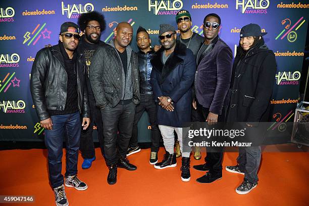 Musicians Tuba Gooding Jr., Questlove, James Poyser, "Captain" Kirk Douglas, Tariq "Black Thought" Trotter, Frank Knuckles, Ray Angry, and Mark...