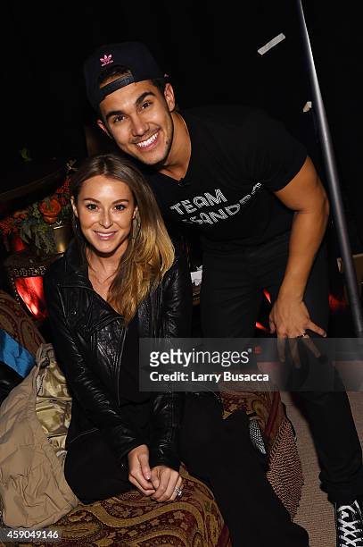 Actors Alexa Vega and Carlos PenaVega pose backstage at the Sixth Annual Nickelodeon HALO Awards in New York City. The hour-long concert special will...