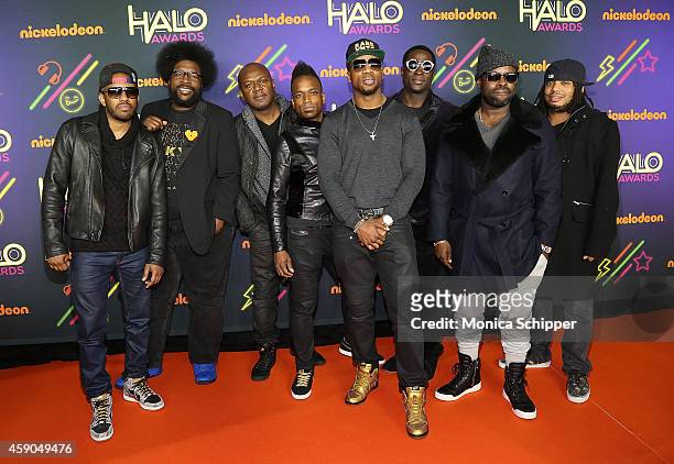Musicians Tuba Gooding Jr., Questlove, James Poyser, 'Captain' Kirk Douglas, Tariq 'Black Thought' Trotter, Frank Knuckles, Ray Angry, and Mark...