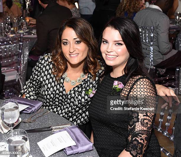 Danielle Gletow and Sydney Lister attends PANDORA Hearts Of Today Honoree Luncheon at Montage Beverly Hills on November 15, 2014 in Beverly Hills,...