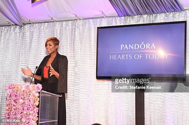 Tai Beauchamp attends PANDORA Hearts Of Today Honoree Luncheon at Montage Beverly Hills on November 15, 2014 in Beverly Hills, California.