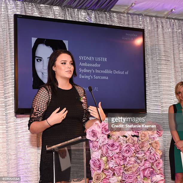 Sydney Lister attends PANDORA Hearts Of Today Honoree Luncheon at Montage Beverly Hills on November 15, 2014 in Beverly Hills, California.