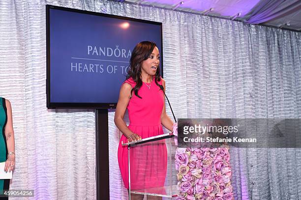 Shaun Robinson attends PANDORA Hearts Of Today Honoree Luncheon at Montage Beverly Hills on November 15, 2014 in Beverly Hills, California.