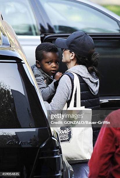 Sandra Bullock and Louis Bullock are seen on April 08, 2013 in Los Angeles, California.