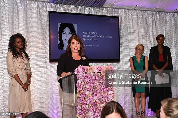Krista Jones attends PANDORA Hearts Of Today Honoree Luncheon at Montage Beverly Hills on November 15, 2014 in Beverly Hills, California.