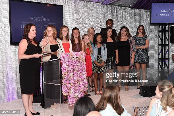 Los Angeles Chapter attends PANDORA Hearts Of Today Honoree Luncheon at Montage Beverly Hills on November 15, 2014 in Beverly Hills, California.