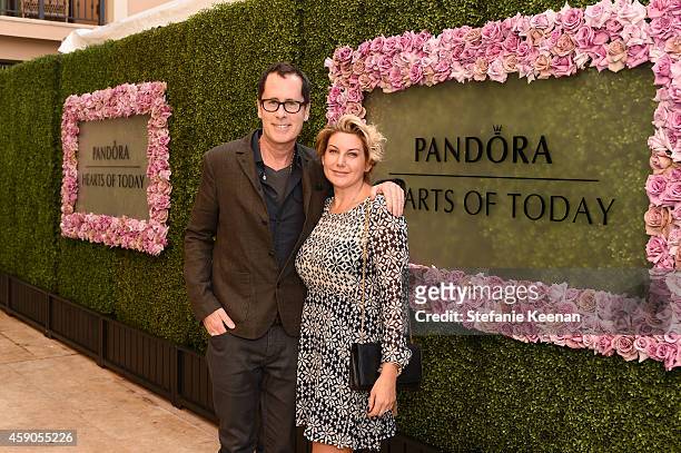 Patrick Delaty and Janette Ewen attends PANDORA Hearts Of Today Honoree Luncheon at Montage Beverly Hills on November 15, 2014 in Beverly Hills,...