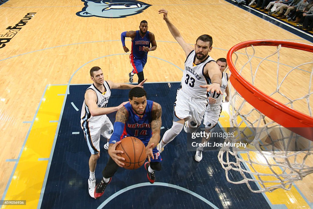 Detroit Pistons v Memphis Grizzlies