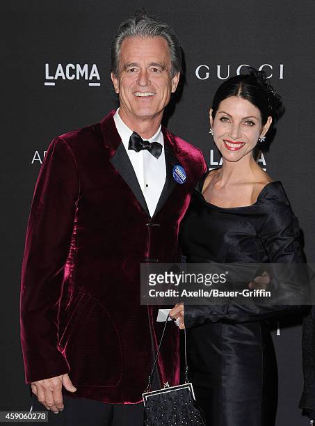 Activist Bobby Shriver and Malissa Feruzzi Shriver attend the 2014 LACMA Art + Film Gala Honoring Barbara Kruger And Quentin Tarantino Presented By...