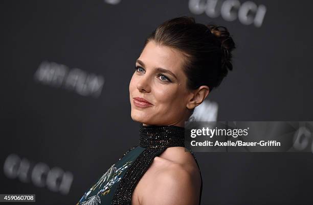 Industrialist Charlotte Casiraghi attends the 2014 LACMA Art + Film Gala Honoring Barbara Kruger And Quentin Tarantino Presented By Gucci at LACMA on...