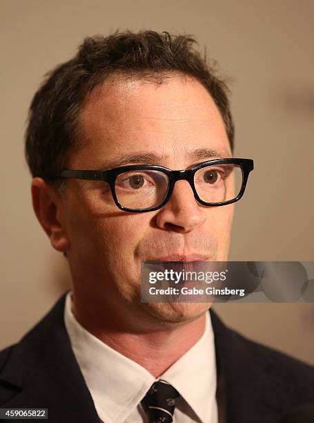 Actor Joshua Malina arrives at Live Your Passion Celebrity Benefit at The Venetian Las Vegas on November 15, 2014 in Las Vegas, Nevada.