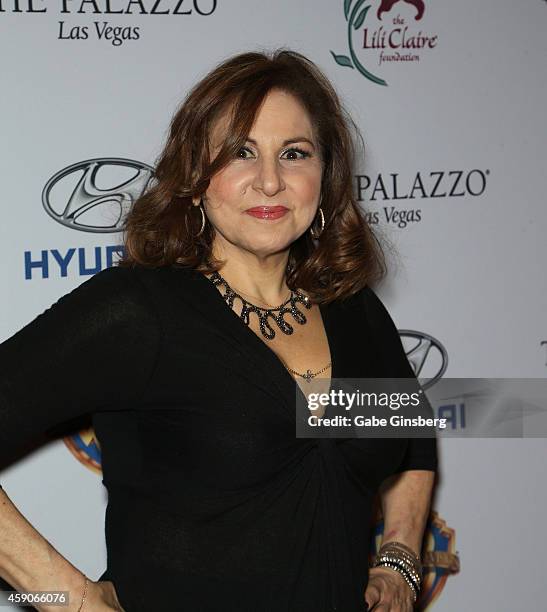 Actress/comedian Kathy Najimy arrives at Live Your Passion Celebrity Benefit at The Venetian Las Vegas on November 15, 2014 in Las Vegas, Nevada.