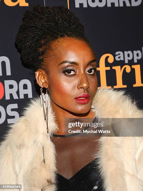 Model Esosa E. Attend the 2014 African Diaspora Awards at Gerald W. Lynch Theatre on November 15, 2014 in New York City.