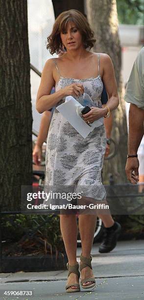 Jennifer Aniston is seen on July 18, 2013 in New York City.