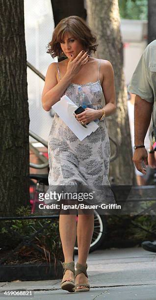 Jennifer Aniston is seen on July 18, 2013 in New York City.