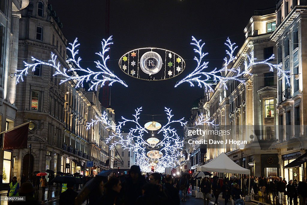 Take That Switch On The Regent Street Christmas Lights