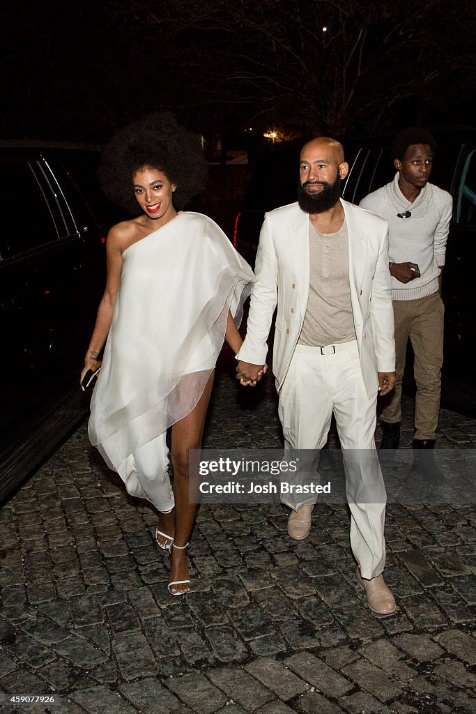 Solange Knowles Marries Alan Ferguson - Rehearsal Dinner