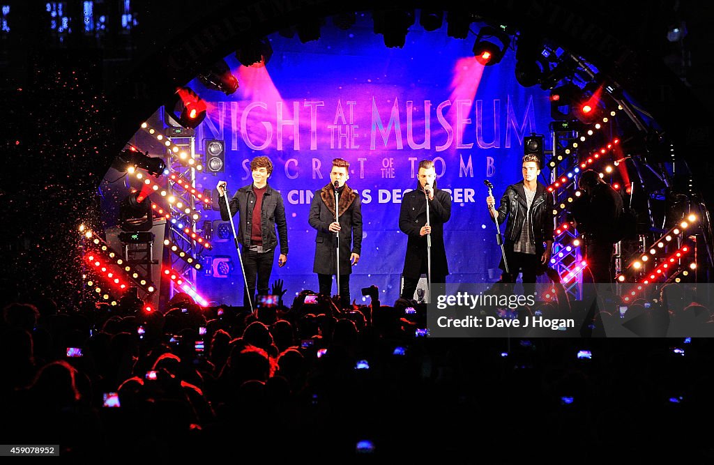 Take That Switch On The Regent Street Christmas Lights