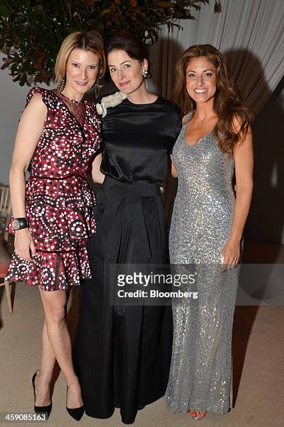 Lizzie Tisch, wife of Jonathan Tisch, co-chairman of Loews Corp., from left, Marina Rust, contributing editor of U.S. Vogue, and Dylan Lauren,...