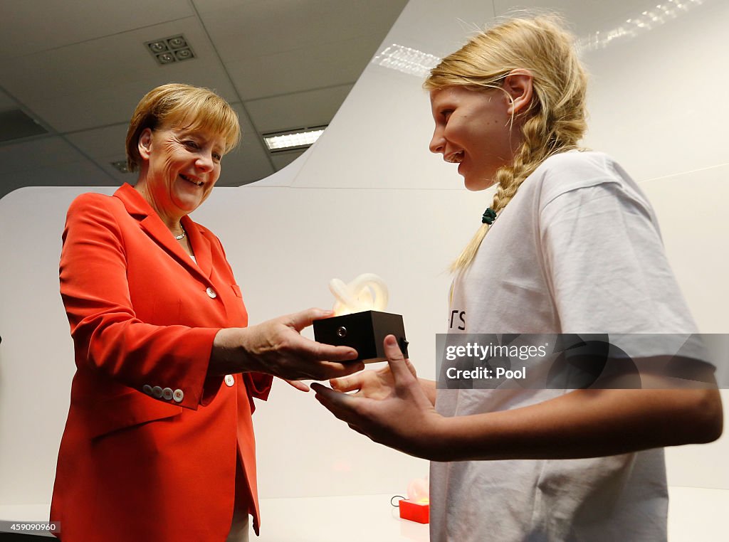 German Chancellor Angela Merkel Attends Meetings In Sydney Following G20 Summit