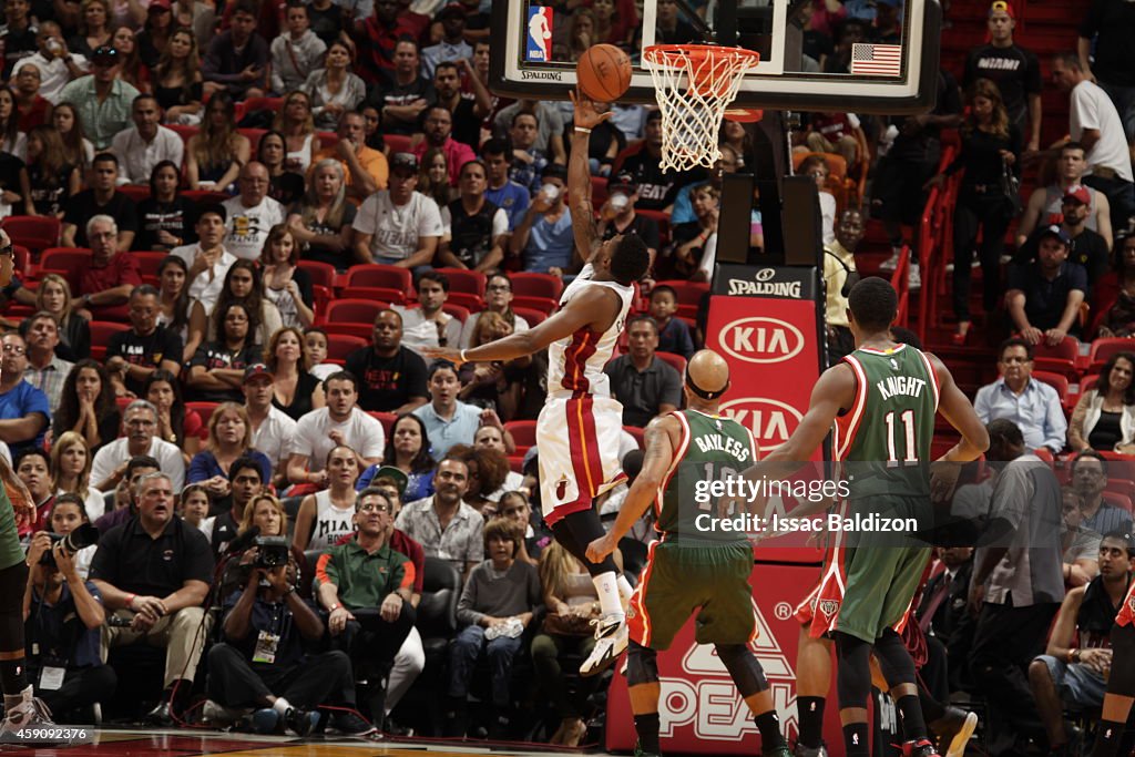 Milwaukee Bucks v Miami Heat