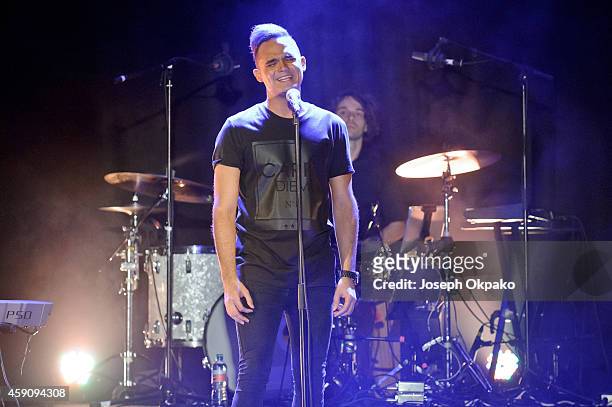 Gareth Gates performs on stage at O2 Islington Academy on November 16, 2014 in London, United Kingdom.