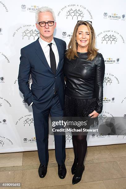 Actors John Slattery and Talia Balsam attend the 2014 New York Stage And Film Winter Gala at The Plaza Hotel on November 16, 2014 in New York City.