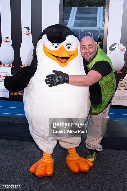 Television personality Duff Goldman attends the "Penguins Of Madagascar" New York Premiere at Winter Village at Bryant Park Ice Rink on November 16,...