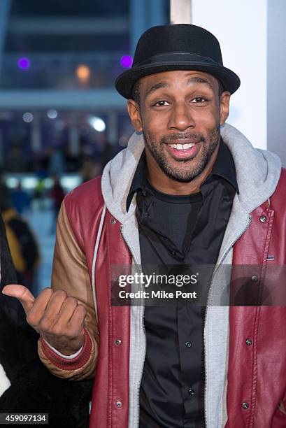 Stephen 'Twitch' Boss attends the "Penguins Of Madagascar" New York Premiere at Winter Village at Bryant Park Ice Rink on November 16, 2014 in New...