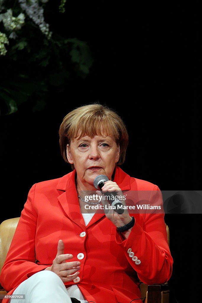 German Chancellor Angela Merkel Attends Meetings In Sydney Following G20 Summit