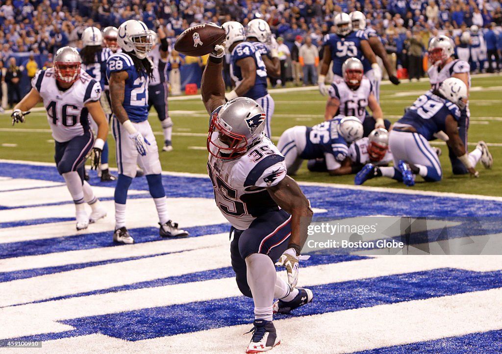 New England Patriots Vs. Indianapolis Colts At Lucas Oil Stadium