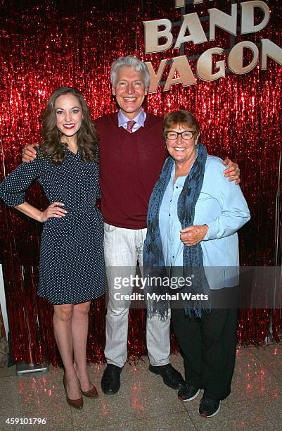 Actors Laura Osnes, Tony Sheldon and Singer Helen Reddy attend the at New York City Center on November 16, 2014 in New York City.