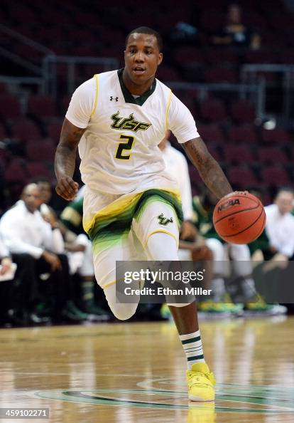 Victor Rudd Victor Rudd of the South Florida Bulls brings the ball up the court ...