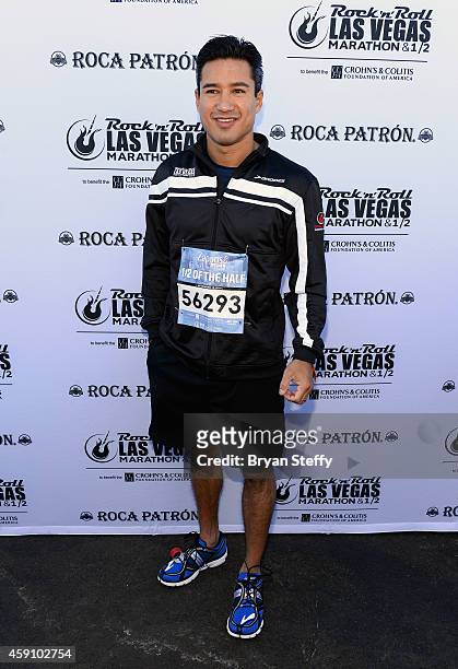 Mario Lopez rocked the #StripatNight in the Zappos.com Rock 'n' Roll 1/2 of the 1/2 in Las Vegas on Sunday, November 16th benefitting the Crohn's &...