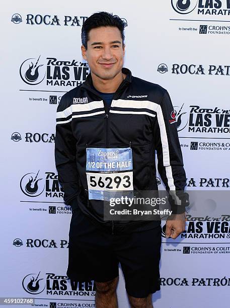 Mario Lopez rocked the #StripatNight in the Zappos.com Rock 'n' Roll 1/2 of the 1/2 in Las Vegas on Sunday, November 16th benefitting the Crohn's &...