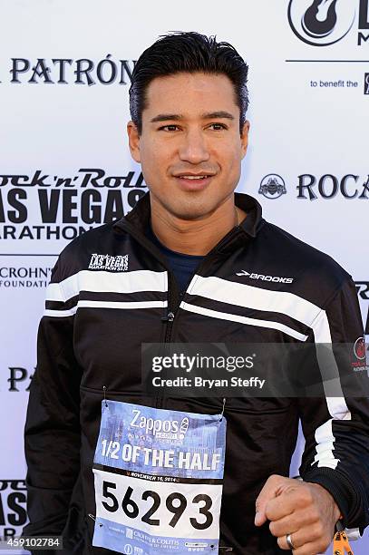 Mario Lopez rocked the #StripatNight in the Zappos.com Rock 'n' Roll 1/2 of the 1/2 in Las Vegas on Sunday, November 16th benefitting the Crohn's &...