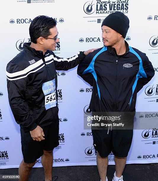 Mario Lopez and Tony Hsieh rocked the #StripatNight in the Rock 'n' Roll Las Vegas Half Marathon in Las Vegas on Sunday, November 16th benefitting...