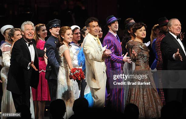 Laura Osnes, Brian Stokes Mitchell and Tracey Ullman attend "The Band Wagon" Closing Night Party at New York City Center on November 16, 2014 in New...