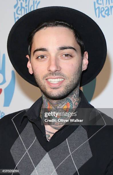 Tattoo artist Romeo Lacoste arrives at the Save A Child's Heart Celebration & Honorary Ceremony at Sony Studios on November 16, 2014 in Los Angeles,...