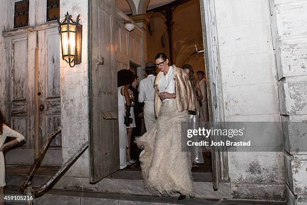 Fashion Designer Jenna Lyons departs The Marigny Opera house following the wedding of Musican Solange Knowles and music video director Alan Ferguson...