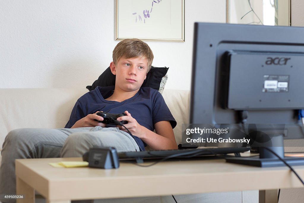 Teenager Playing Video Games