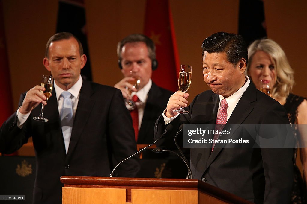 President Xi Jinping Attends Meetings In Canberra Following G20 Summit