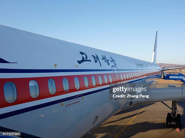 Tupolev Tu-204 being prepared for departure. The Tu-204 aircraft are currently scheduled on all international flights out of Pyongyang. Air Koryo is...