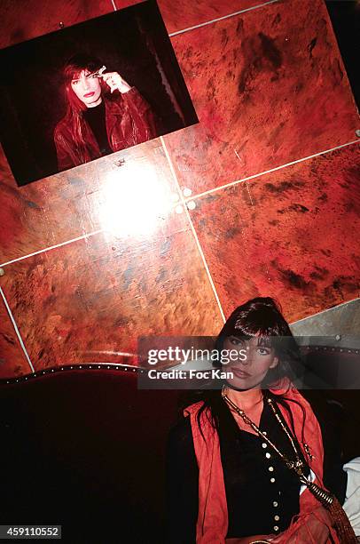 Laurence Treil attends a fashion week Party at Les Bains Douches in the 1990s in Paris, France.